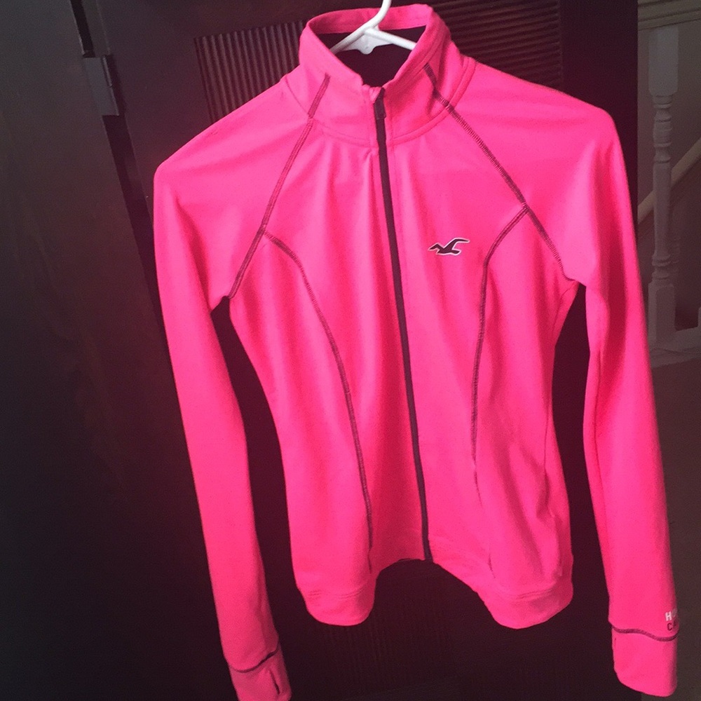 Hollister Bright Pink zip up jacket